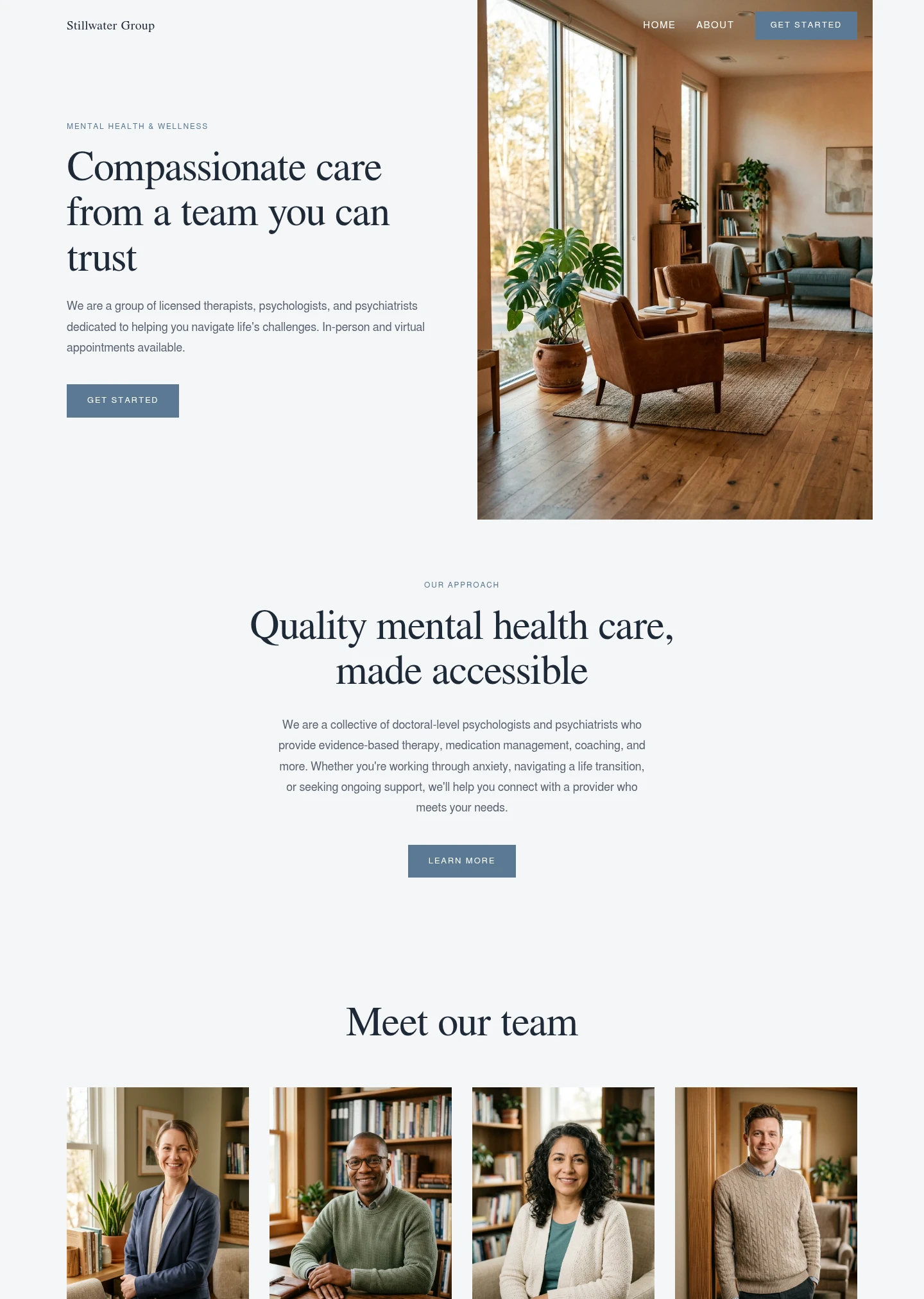 Ochre website design style preview